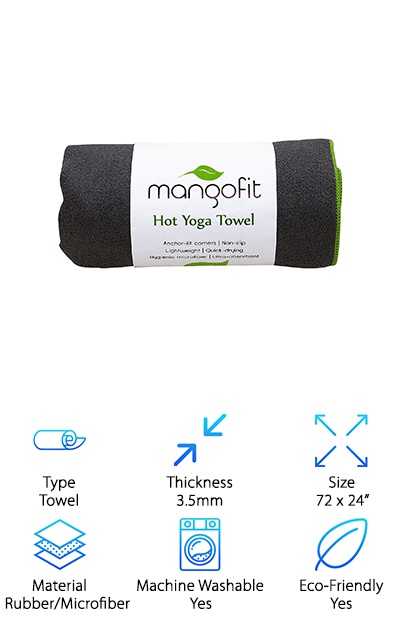 MangoFit Hot Yoga Towel 